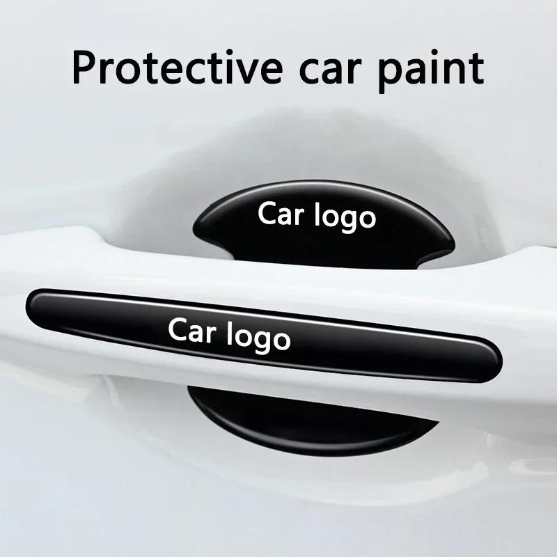 VW GTI GOLF 2026 Горячее для VW VOLKSWAGEN 8 шт. ТПУ Защитные наклейки на ручки дверных чаш автомобиля Антицарапающая декоративная полоса для VW Volkswage