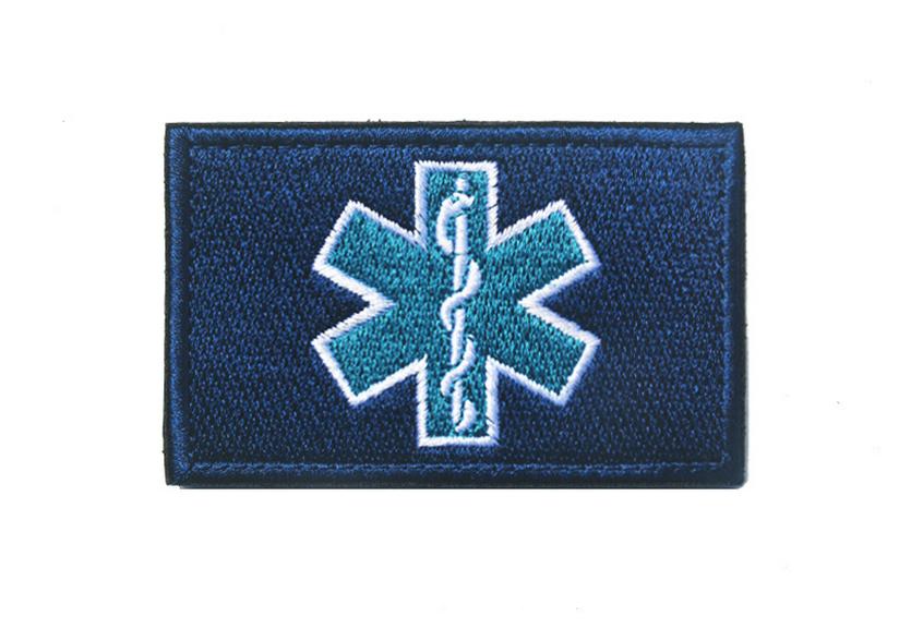USA Star of Life EMT Paramedic Rescue Embroidered Velcro Arm Patch