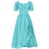 Women's Elegant And Beautiful Retro Drawstring Ruffle Dress