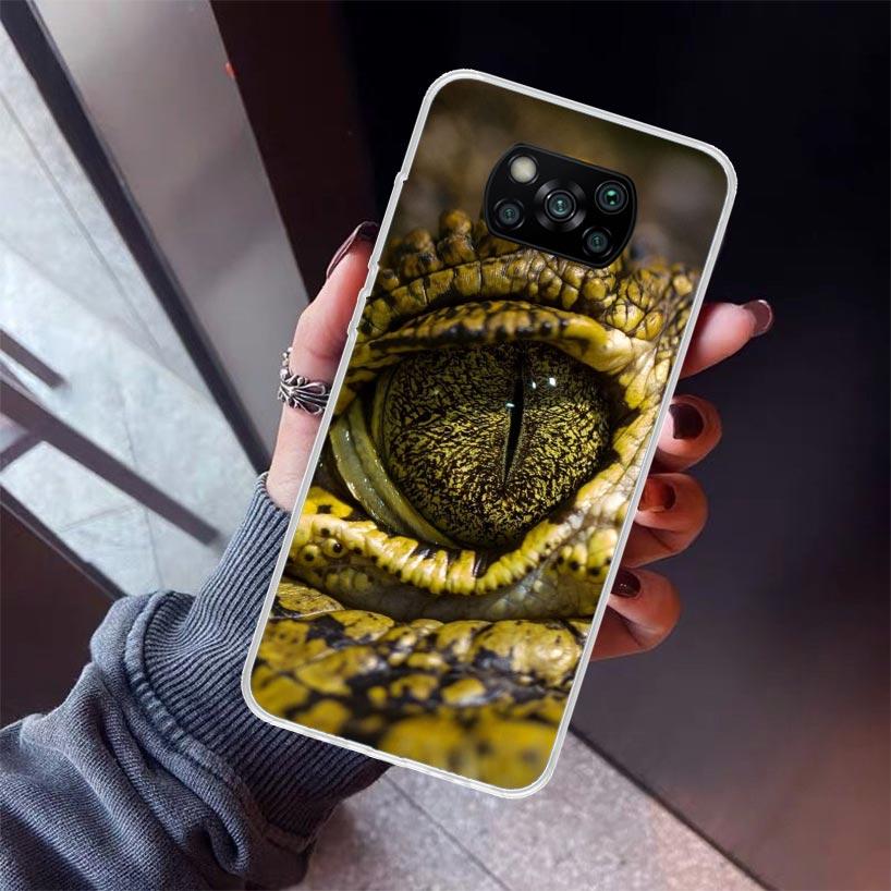Crocodile Animal Phone Case For Xiaomi Poco X5 X6 X7 Pro F7 Ultra M7 Redmi 15C 15 13C 13 12C 12 10 10C 10A 9 9C 9T 9A Cover Poco