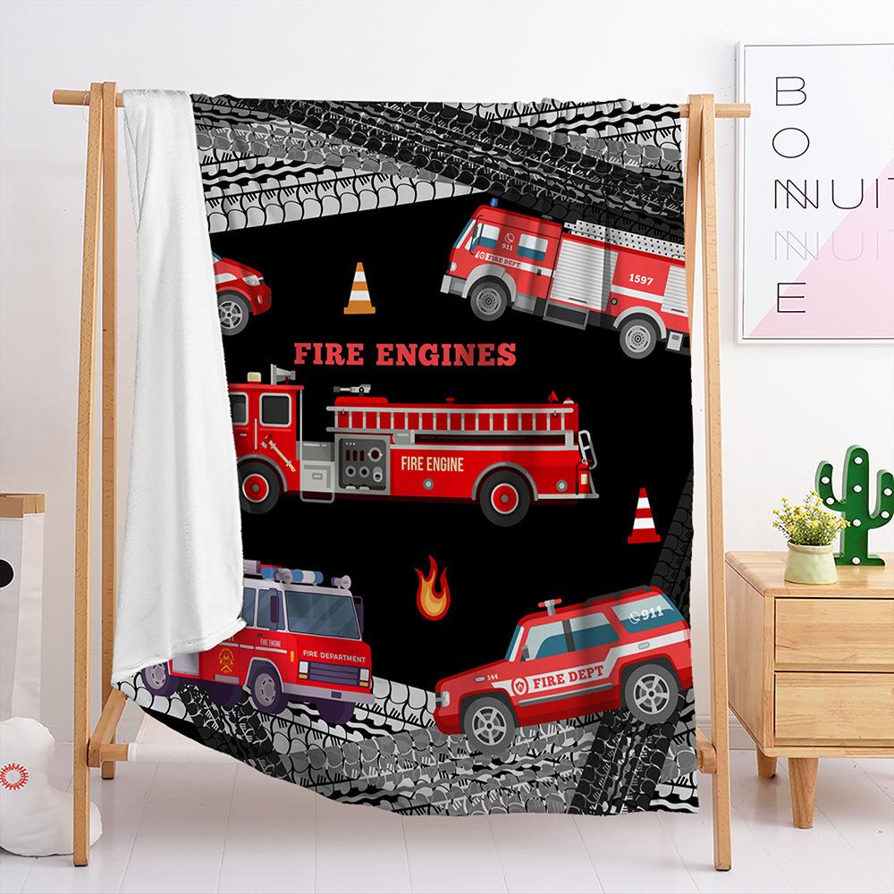 Blanket Flannel Blanket Construction Car Racing Game 3D Digital Printing Blanket Blanket