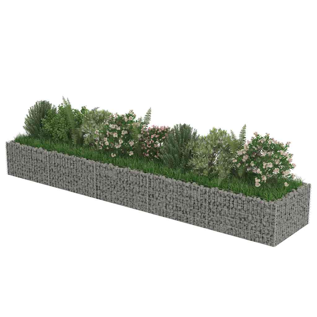 Gabion Raised Bed Galvanized Steel 450 * 90 * 50 cm