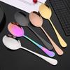 2/4/6Pcs Large Stainless Steel Spoon Western Salad Serving Spoon Set Dinnerware Cutlery Spoon Buffet Big Spoon