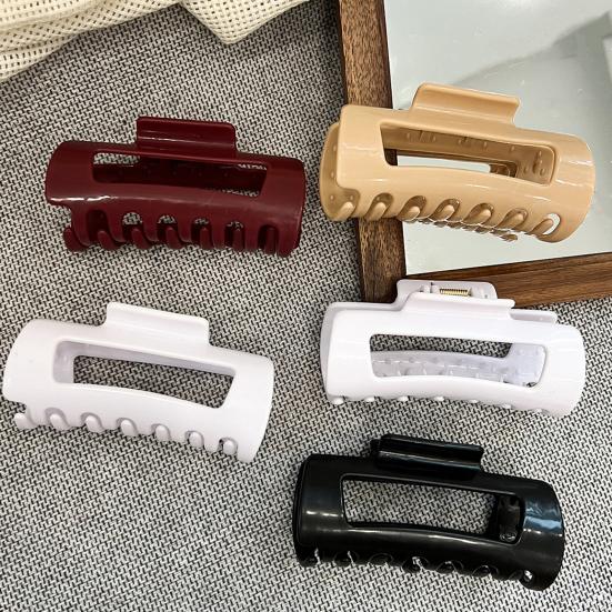 1/4 шт. Женский зажим для волос, мягкий силиконовый, с противоскользящими зубцами, для затылка