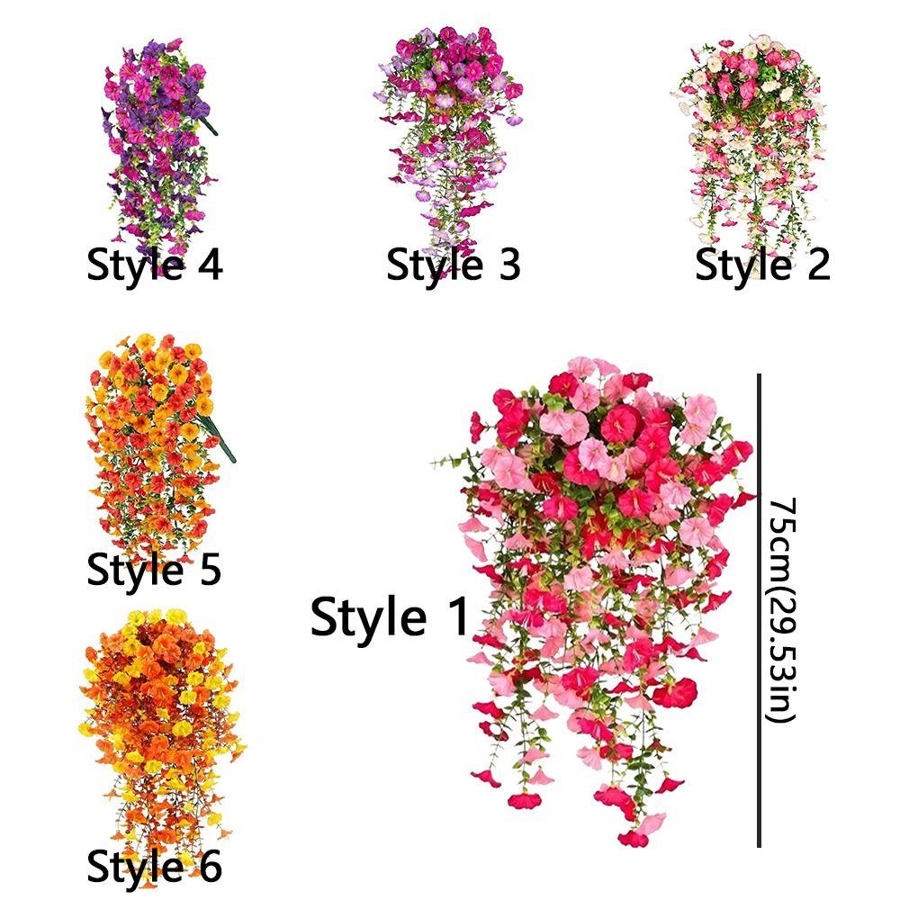 Blooming Flowers Artificial Morning Glory Flowers DIY Balcony Garden