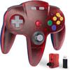 Беспроводной контроллер KIWITATA N64 для консоли Switch, 2,4 ГГц, перезаряжаемый, беспроводной джойстик-геймпад N64, совместимый с системой N64,