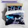 3pcs Gojo Satoru (2) Design Cover Set - HD Printed Bedding with 1 Cover and 2 Pillowcases - Perfect for Home and Dorm Decor