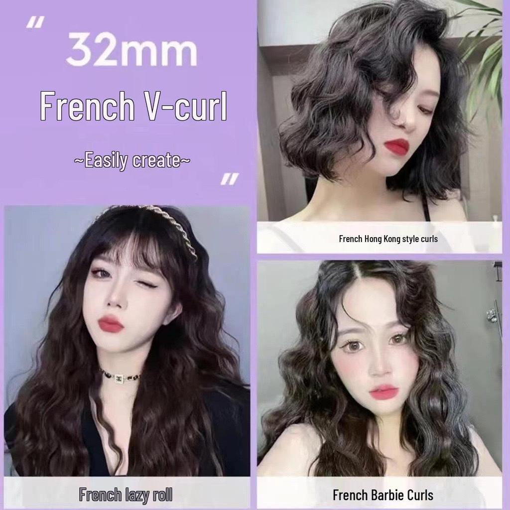 32 мм Глубокая V Французская плойка - Крупные/Мелкие локоны и волны Гофрировщик для волос