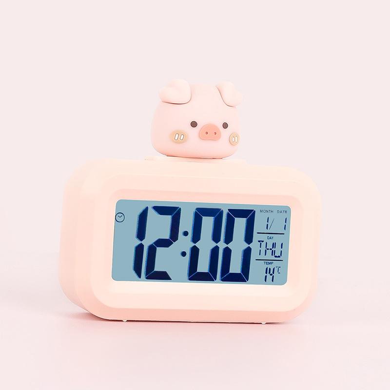 LED Digital Alarm Clock Electronic Screen Desktop Table Clocks For Home Office Backlight Snooze Calendar