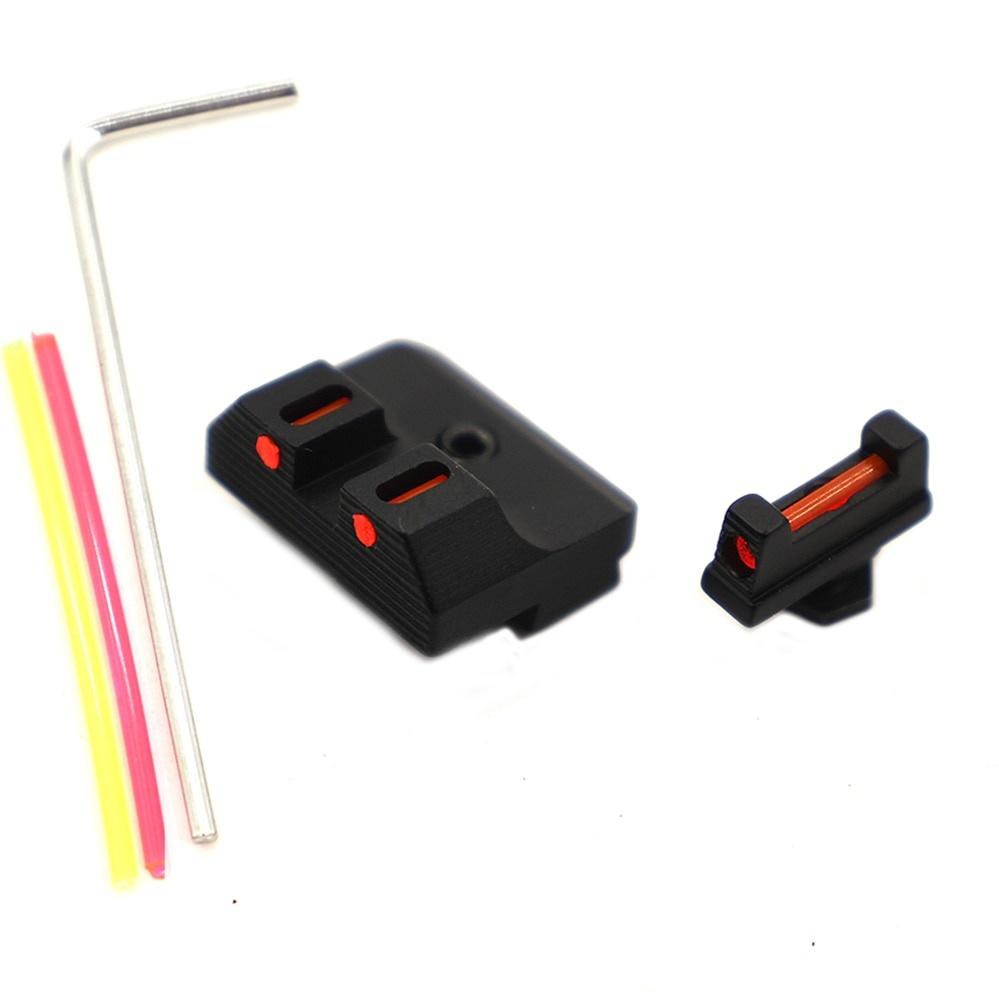 Glock Standard Model Fiber Optic Front and Rear Fiber Optic Sight