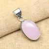 Фантастический розовый халцедон драгоценный камень стерлингового серебра 925 пробы ручной работы прекрасный ювелирный кулон для женщин