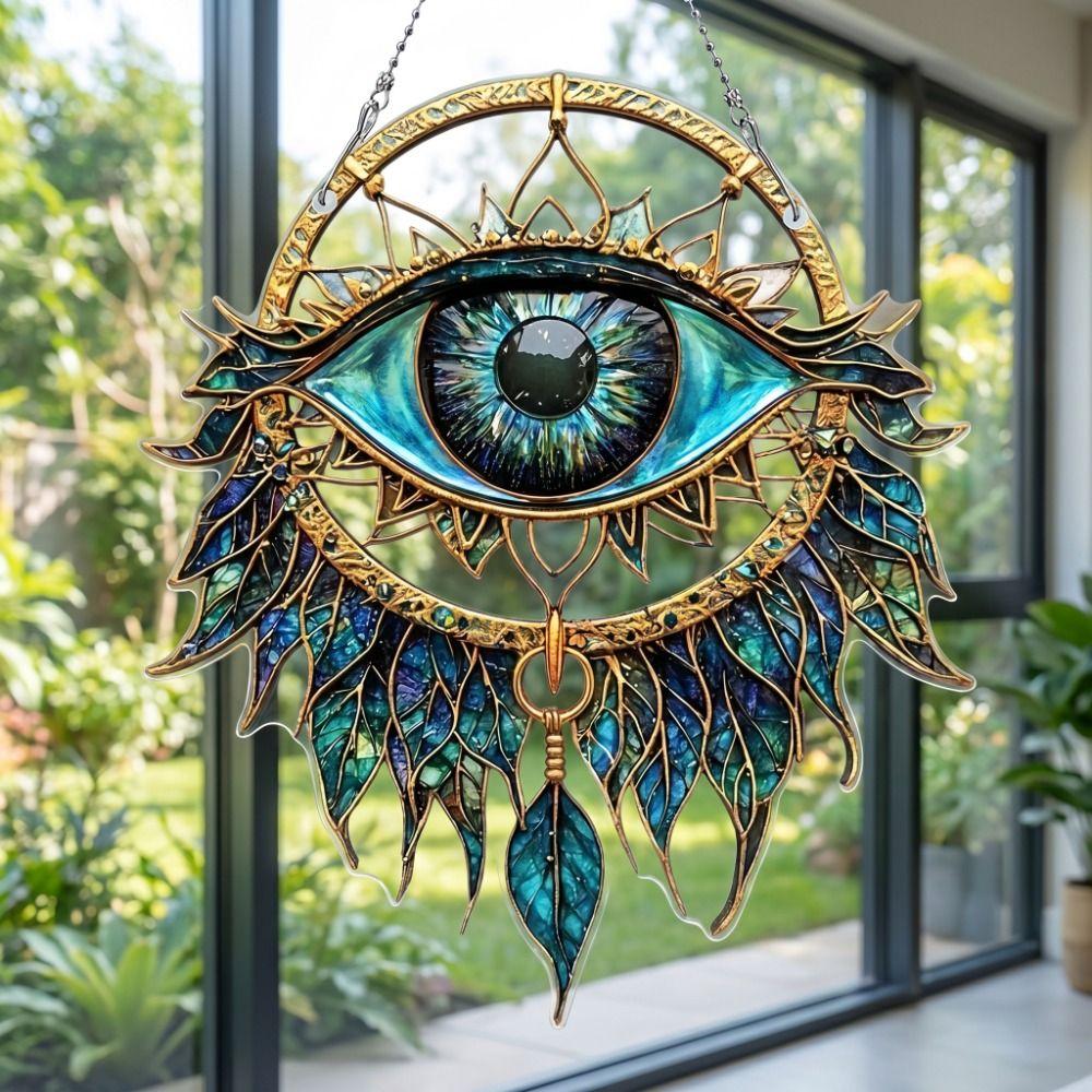 2D Flat Window Ornament Acrylic Wind Chime Ethnic Style Hanging Pendant  Home Decoration