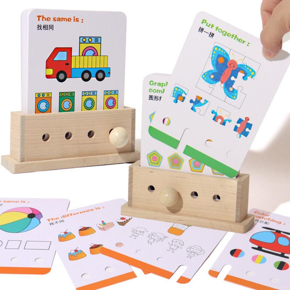 Montessori English Logic Key Puzzle Game Early Educational Key Thinking Puzzle Toy  Birthday Gifts