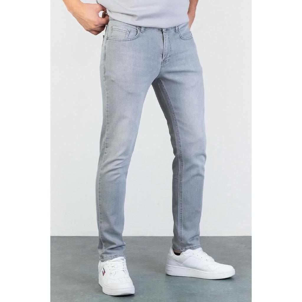 Мужские бежевые облегающие джинсы из гибкой лайкры Джинсы Hlthe001966