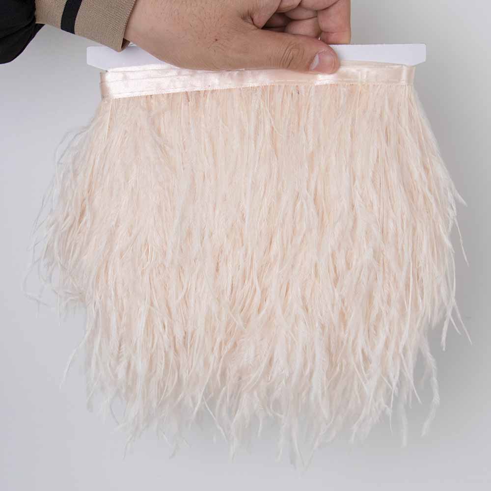 Перо 1 метр Красная отделка из страусиных перьев на тесьме Ленточная бахрома 8-10 см Ткань Юбка Швейные принадлежности Украшение для платья и одежды