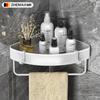 Bathroom rack corner non-punching space aluminum bathroom triangular basket shower room storage wall rack new