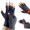 Arthritis Compression Gloves Women Men Breathable Half-Finger Gloves Stretchy Hand Arthritis Relief Gloves for Typing Carpal Rheumatoid Tendonitis