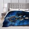 Printed Blanket Comfortable Soft Sofa Talk Blanket