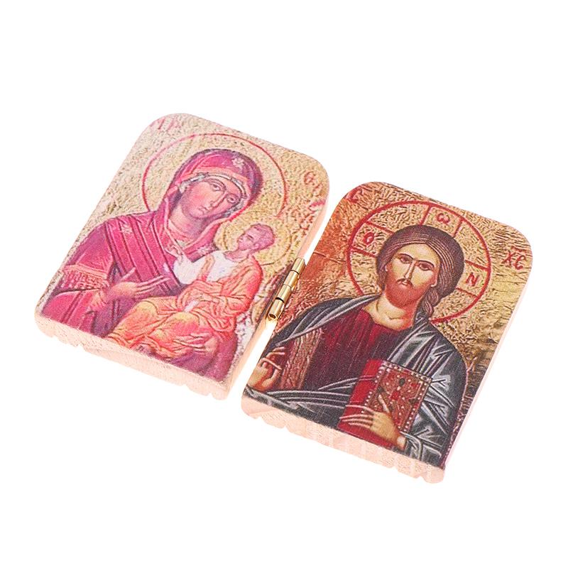 Christ The Teacher And Virgin Of Kazan Catholic Orthodox Icon Diptych For Travel Home Display Religious Gift