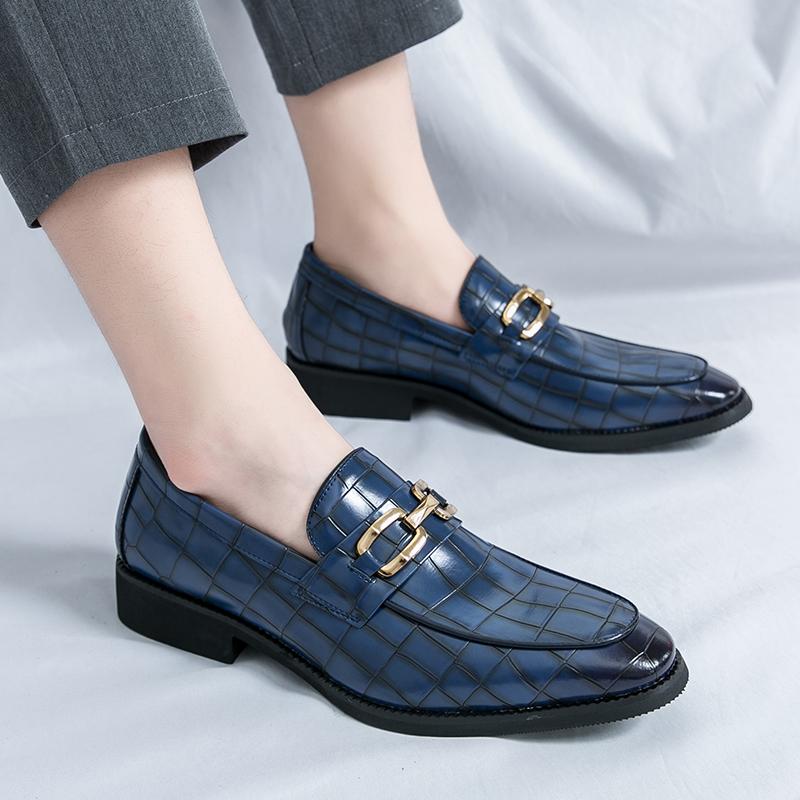 Punk Style Men Casual Shoe Fashion Business Dress Loafers Handmade Moccasins Elegantes Male Slip On Flats Fashion Driving Shoes