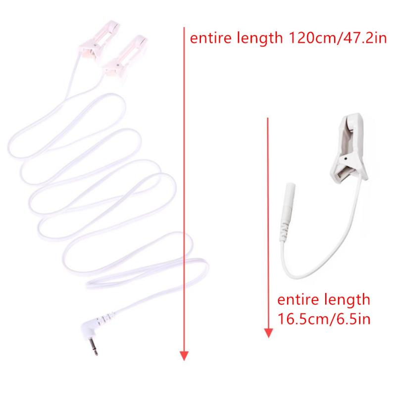 2,0/3,5 мм Кабели для подключения ушных клипс Проводящие Стандартный штырь Миостимулятор Цифровой терапевтический блок Инструмент Машина