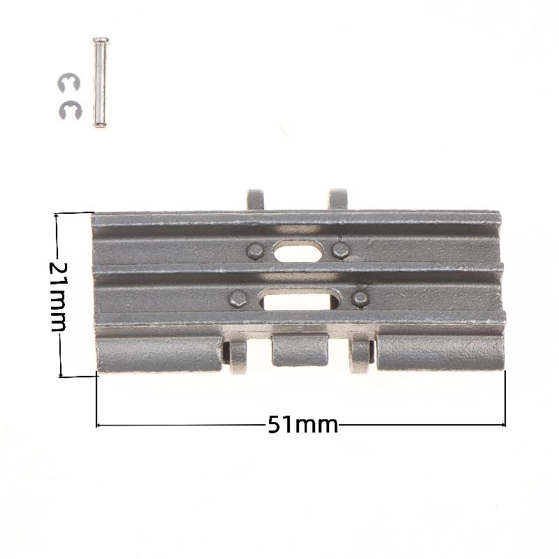 Upgrade RC Excavator Crawler Track Full Metal 1 Set 51*21mm High Compatibility for 1/12 RC Hydraulic Excavator