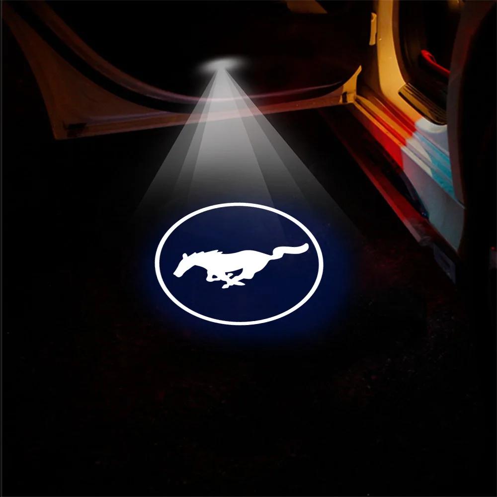 Car Sticker LED Car Door Welcome Light Laser Projector Logo Light For Ford Mondeo Focus Mk2 Mk3 Mk7 Fiesta Escape Kuga Ecosport