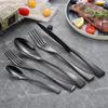20Pcs/set Stainless Steel Black Rose Gold Cutlery Set Dinnerware Tableware Silverware With Salad Dessert Fork Drop Shipping