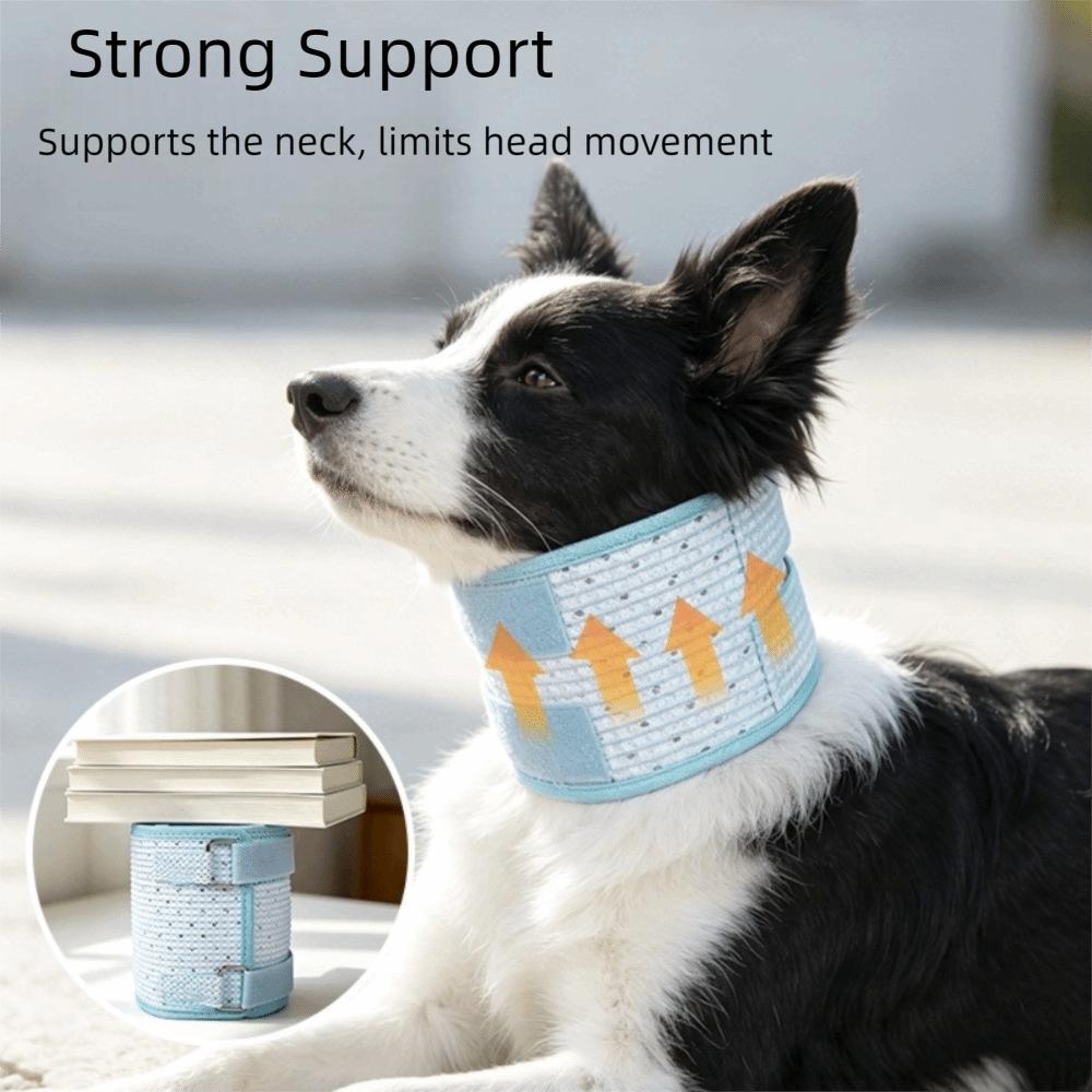 Breathable Cat Recovery Collar Adjustable Cat Elizabethan Collar Bite Protection