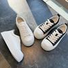 Кожаные маленькие белые туфли женские 2025 весна новые женские туфли на платформе повседневные универсальные туфли для серфинга женские большие спортивные туфли бисквитные