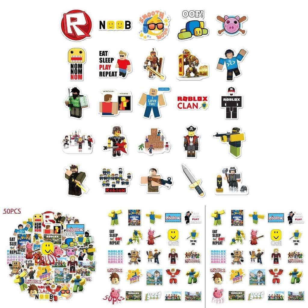 50 шт. Разноцветные водонепроницаемые стикеры Roblox для DIY ноутбука, скейтборда и багажа