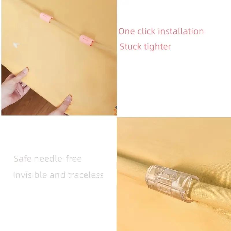 4/2/1PCS Reusable Sheet Fastener Anti-running and Anti-slip Clip Angler Household Needle-free Bedspread Clip Quilt Sheet Quilt Cover Buckle