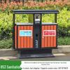 Outdoor Stainless Steel Trash Can for Parks & Residential Areas