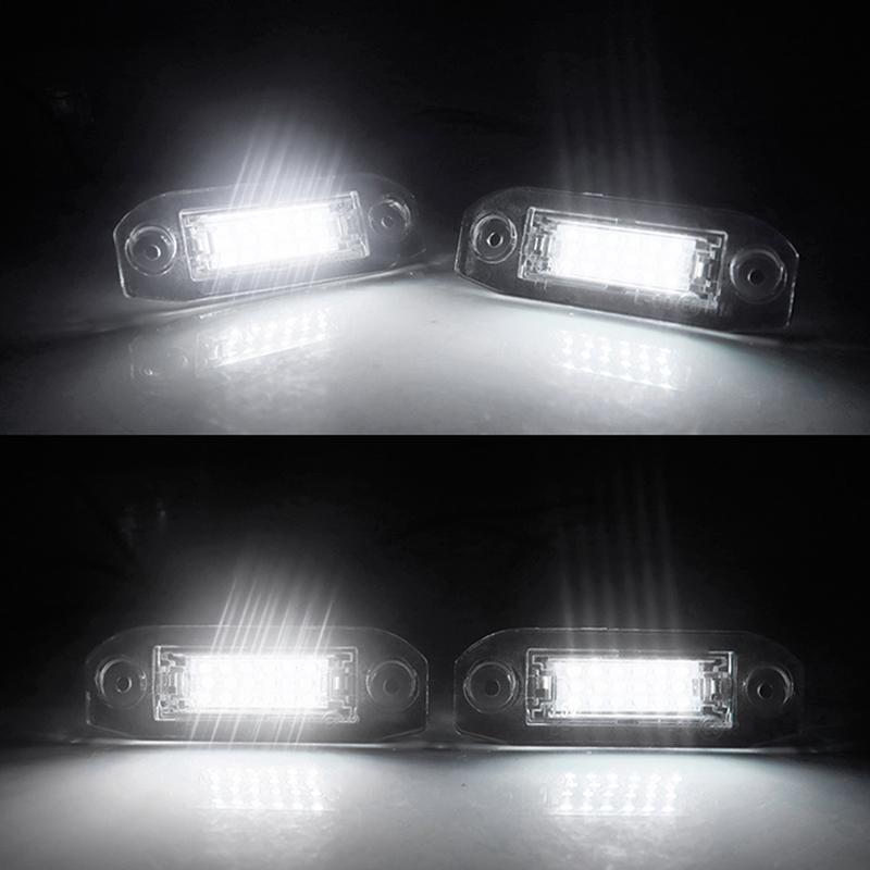 Led Car License Plate Light 12V White Light For Volvo S40 S60 S80 Xc70 Xc60