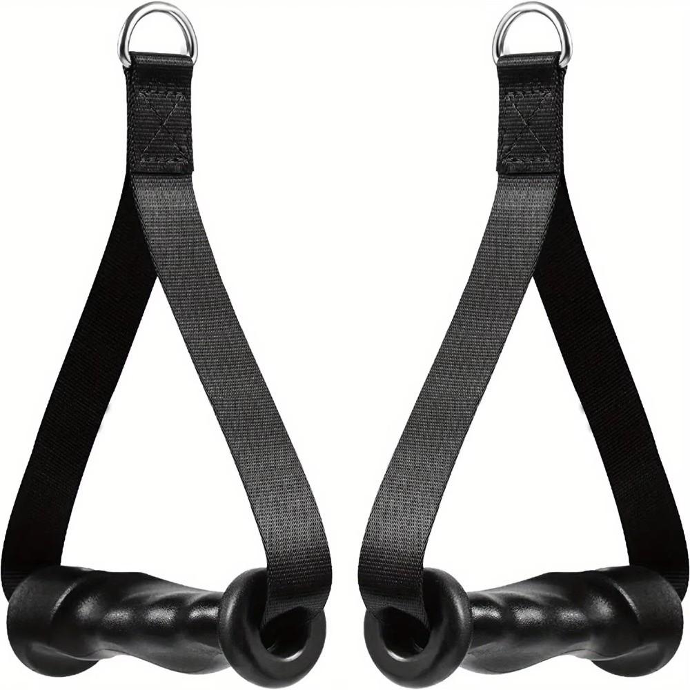 1Pair Ergonomic Resistance Band Handle Non-Slip Pulley Handle Lat Pulldown System