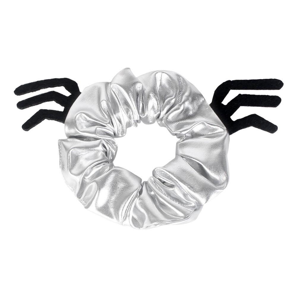 High Elastic Bat Wing Hairband Shiny Metallic Spider Hair Tie Halloween Scrunchies Festival Gift