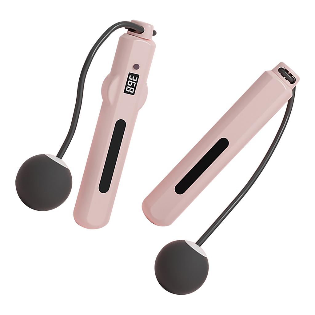 Cordless Jump Rope Intelligent Voice Broadcasting Weighted Jump Rope with Counting Screen for Fitness for Men Women