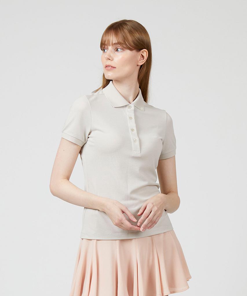 AVEN Women'S Paper Light Polo Shirt Beige