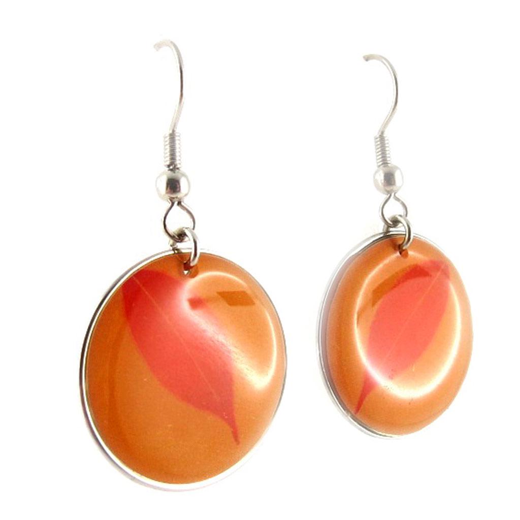 Les Trésors De Lily [D8255] - Orange 'Bamboo' Designer Loops