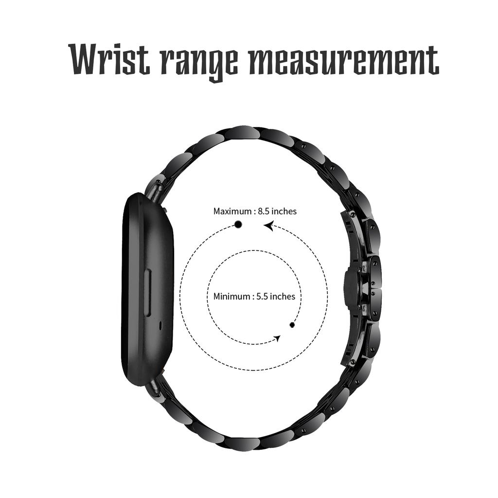 Сменный ремешок для часов Fitbit Sense 2/Versa 4 Стильный браслет из нержавеющей стали с 7 звеньями