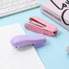 Pink Macaron Color Mini Stapler - Labor-Saving Student Office Stapler