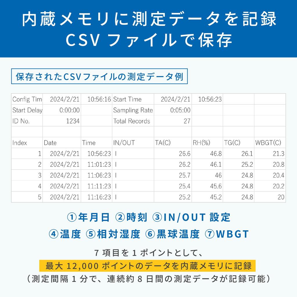 Black Globe Type Heat Stroke Index Data Logger JIS B Compliant A&D 79222023 (Class 2) AD-5695DLB