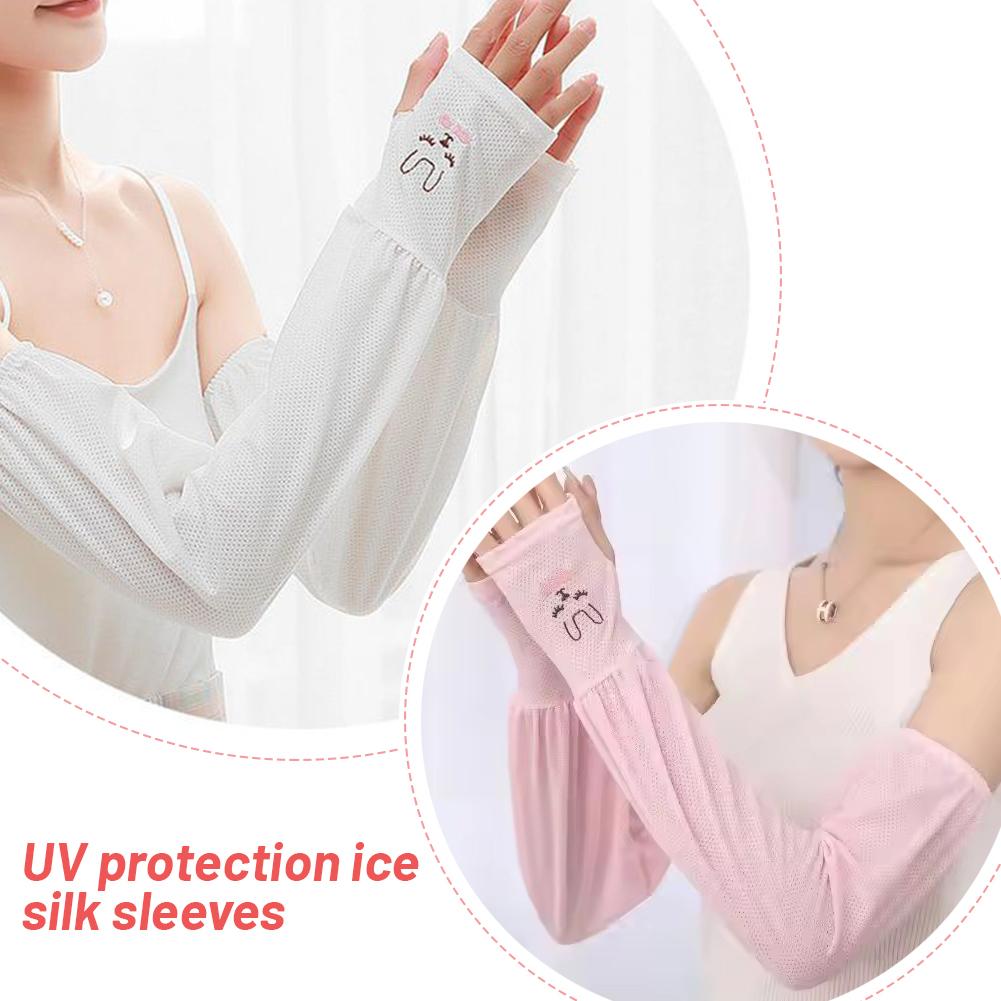 Длинные перчатки с полупальцами, нарукавники, защита от солнца и ультрафиолета, прохладные, для бега, рыбалки, скалолазания, для рук, льда, Spo O2L1