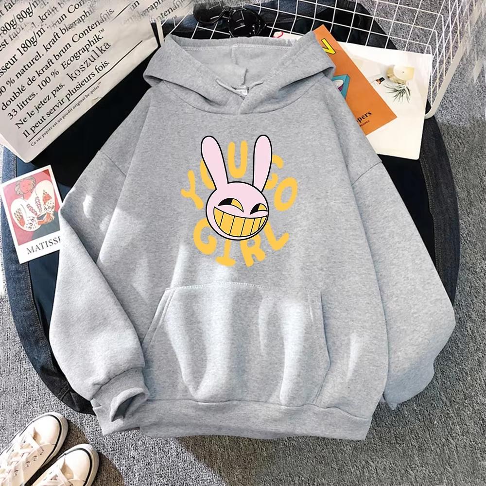 YOU GO GIRL Digital Circus Jax Hoodie Women Men Harajuku Funny Cute Rabbit Unisex Cartoon Pullover Streetwear Sweatshirt