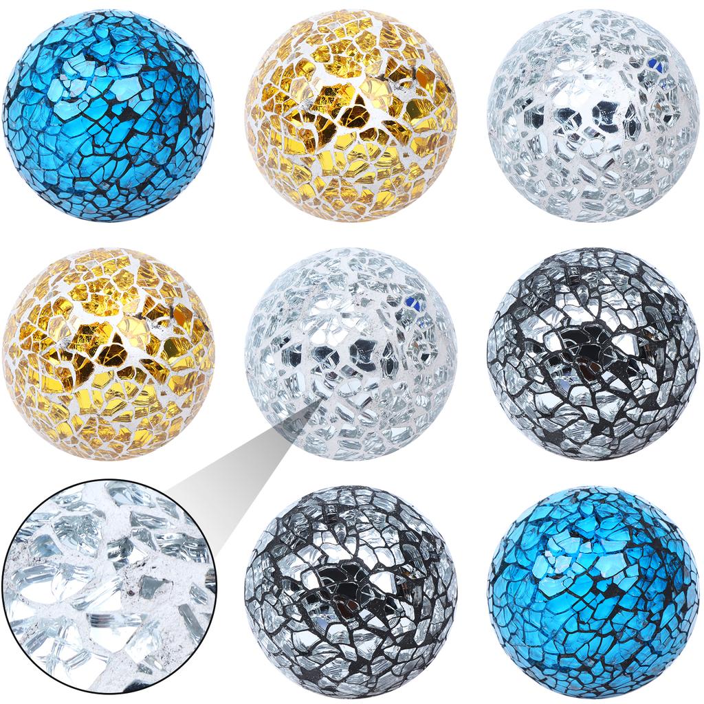 Outdoor Garden Ball Glass Night Light Ball Mosaic Glass Decorative Ball