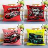 Classic Cool Sports Car Prints Pillow Case Anti-dustmite Pillowcase Invisible Zipper Silky Short Plush Sofa Cushion Cover