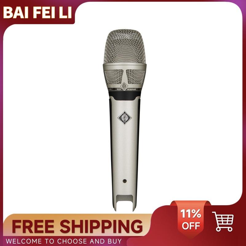 BAIFEILI KK205 Handheld Wired Microphone,34mm Large Diaphragm Cardioid Condenser Mic for Speakers, Karaoke Machine, Amp, Mixer