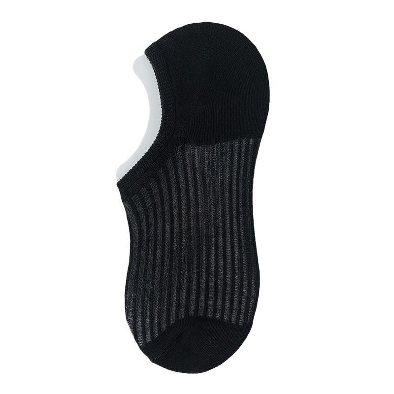 Женские летние тонкие дышащие сетчатые силиконовые нескользящие невидимые носки-лодочки с низким верхом и мелким вырезом