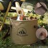 10L Camping Bucket Waterproof Water Storage Bucket Portable Water Bag Foldable Basin With Handle Camping Supplies