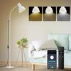 Stylish LED Floor Lamp with E27 Base, Indirect Lighting, LED Bulb Included, Remote Control, Smartphone Control, Dimmable, Color Adjustable,
